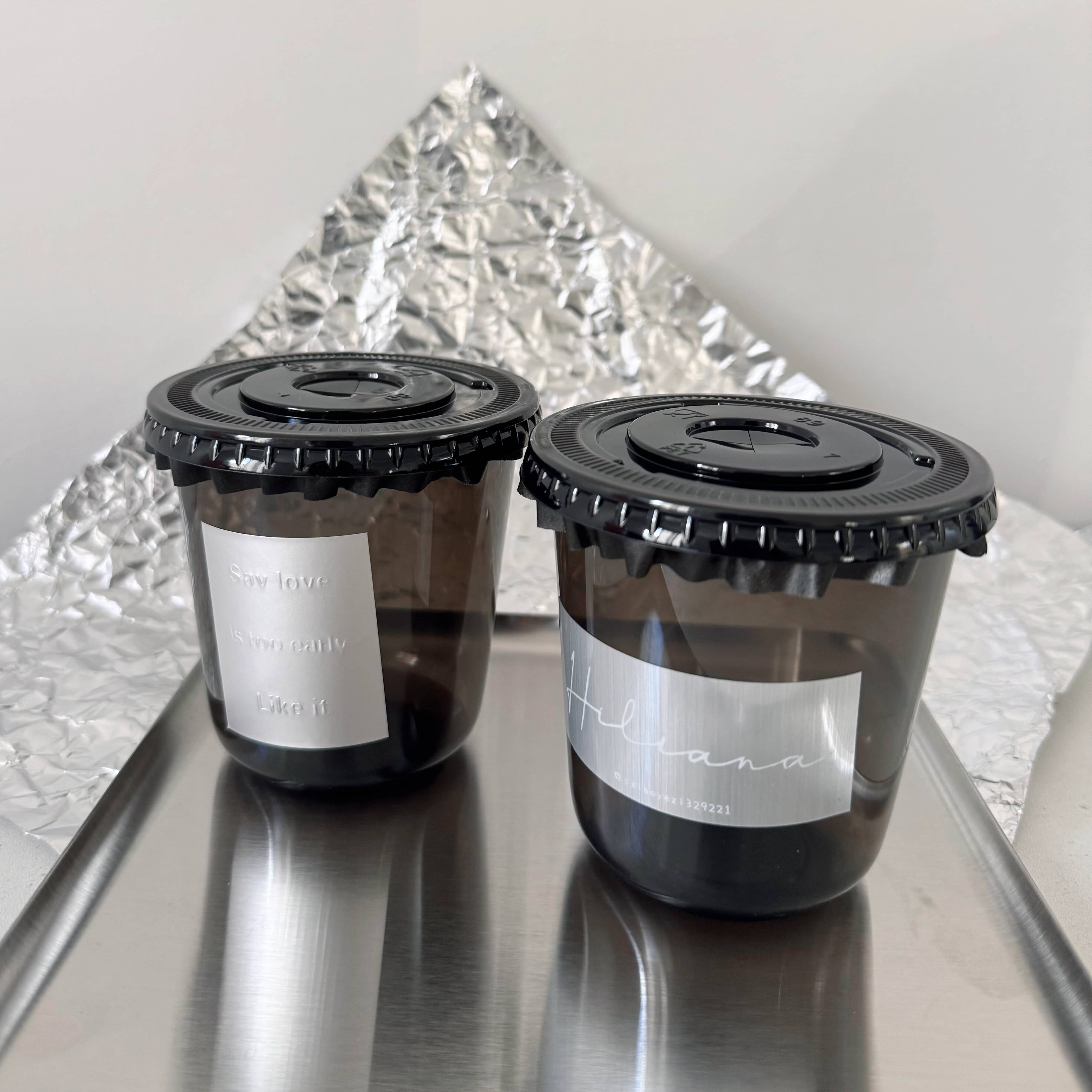 Brushed Silver Stickers