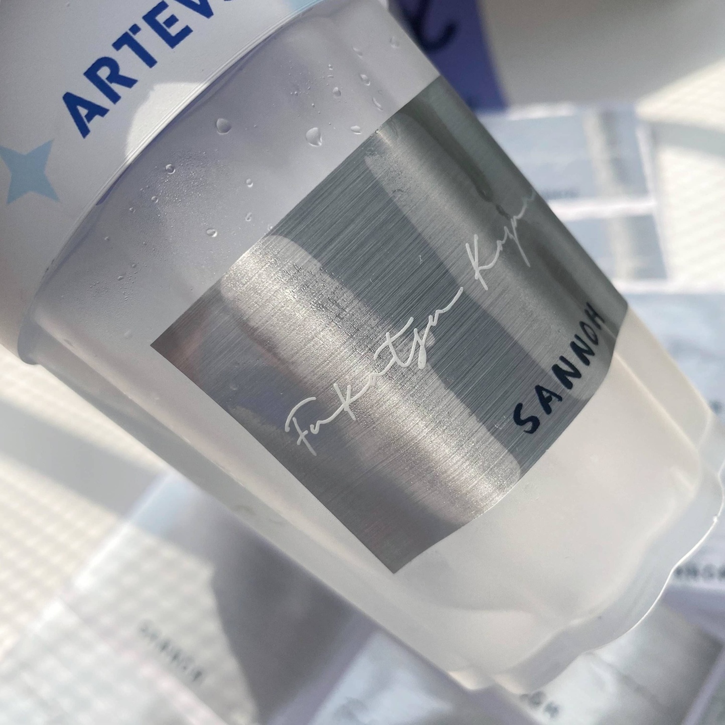 Brushed Silver Stickers