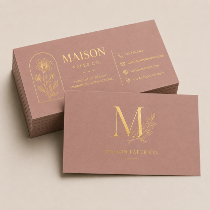Foil Business Cards