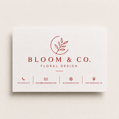 Foil Business Cards