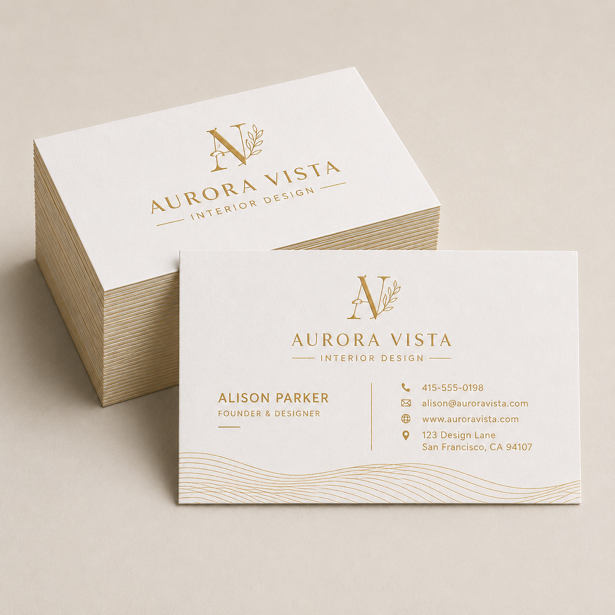 Premium Foil Business Cards