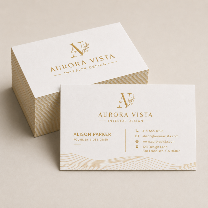 Premium Foil Business Cards