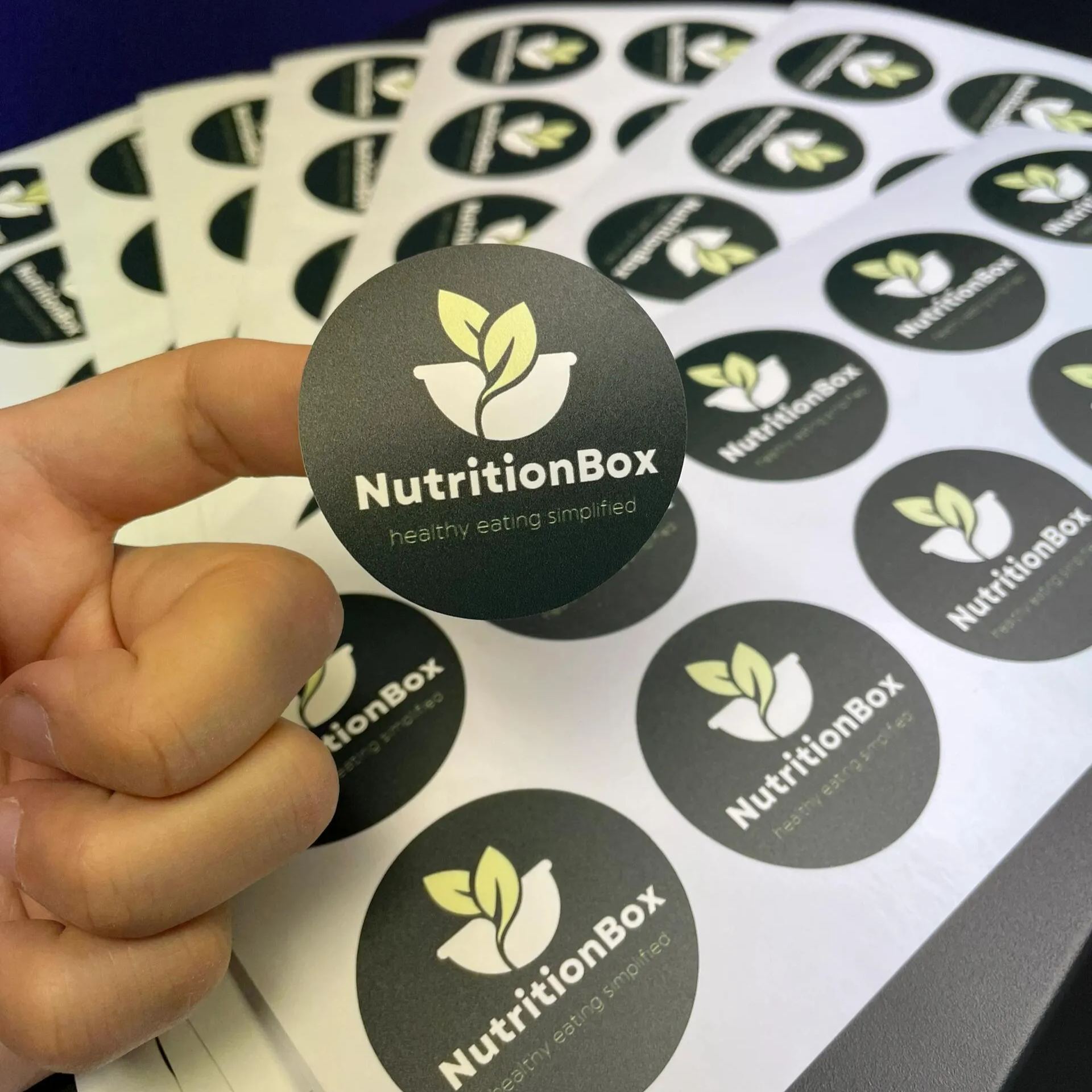 Gold Foil Stamped Labels