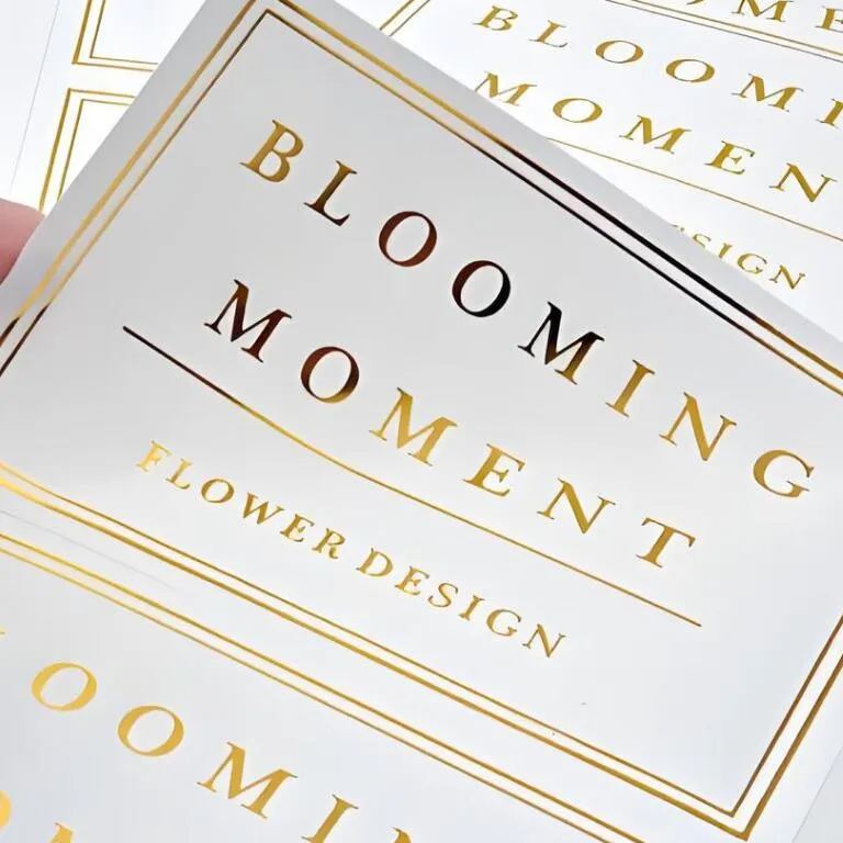 Gold Foil Stamped Labels