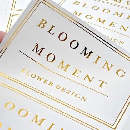 Gold Foil Stamped Labels