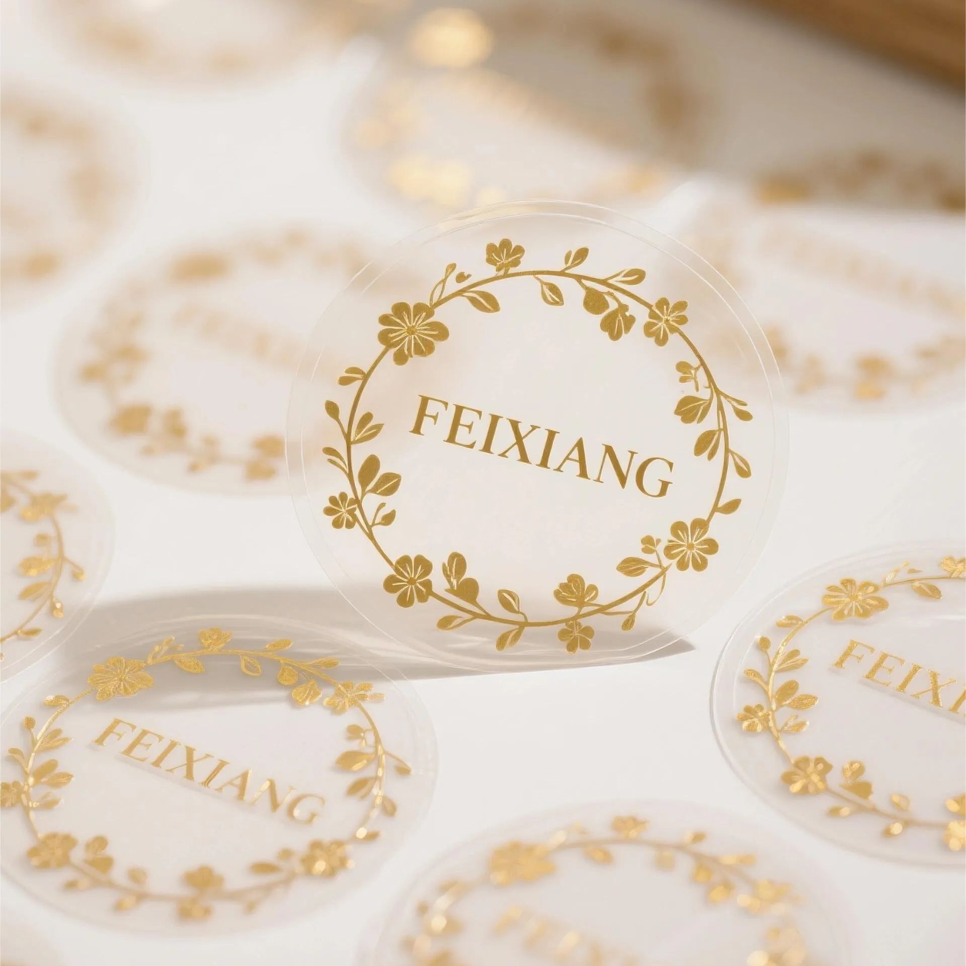 Gold Foil Stamped Labels
