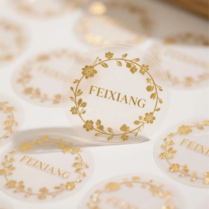 Gold Foil Stamped Labels