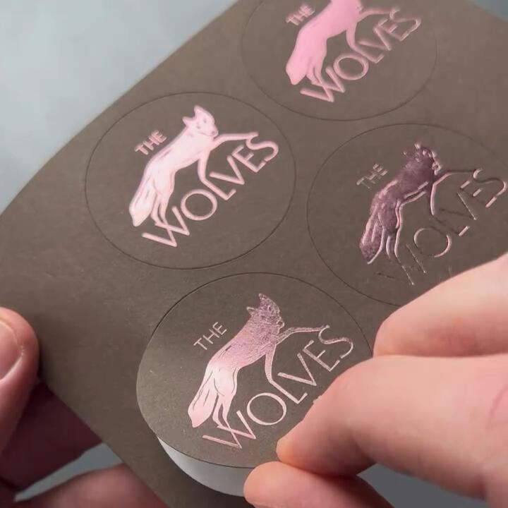 Gold Foil Stamped Labels