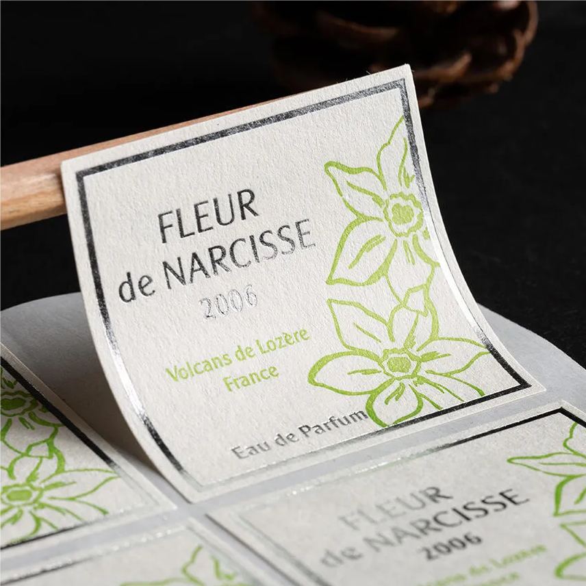 Sliver Foil Stamped Labels