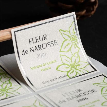 Sliver Foil Stamped Labels