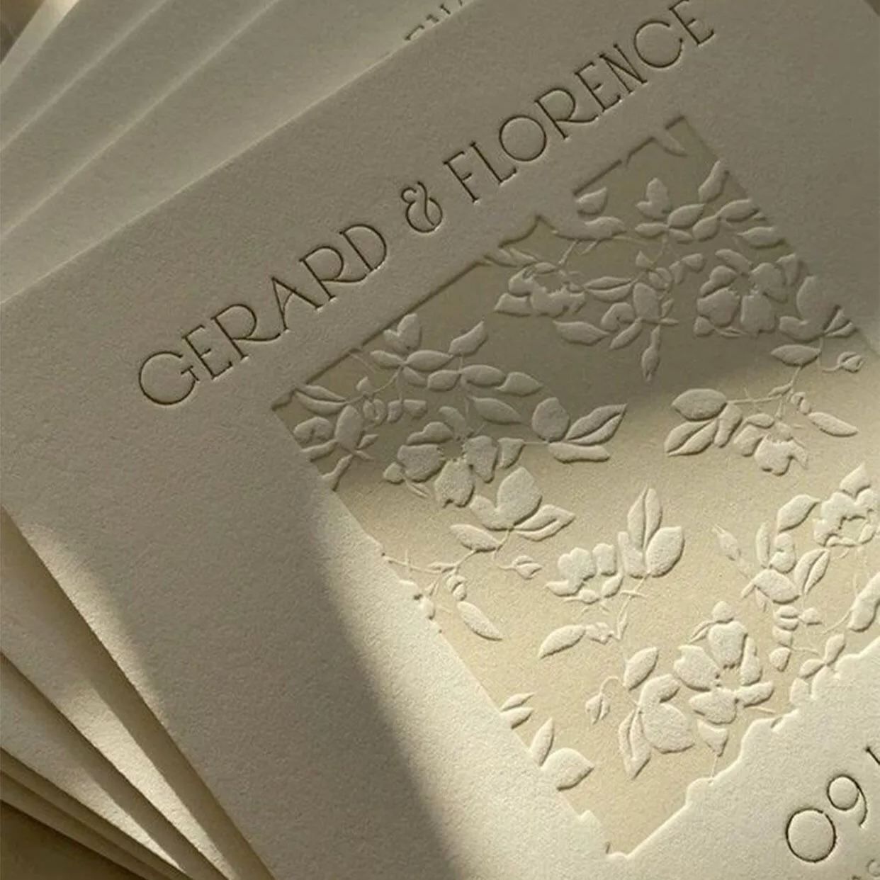 Embossed & Debossed Postcards