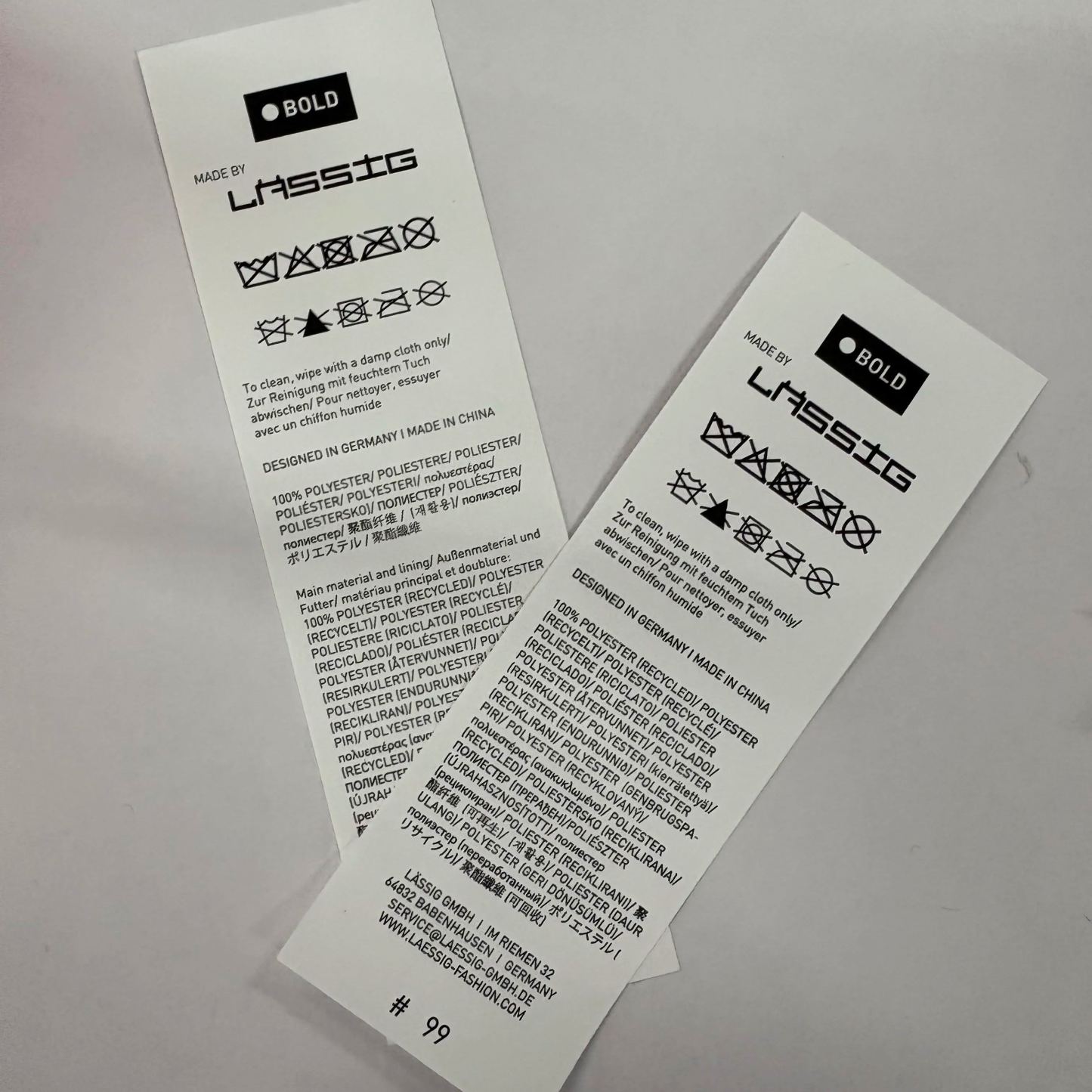 Custom Tyvek Labels