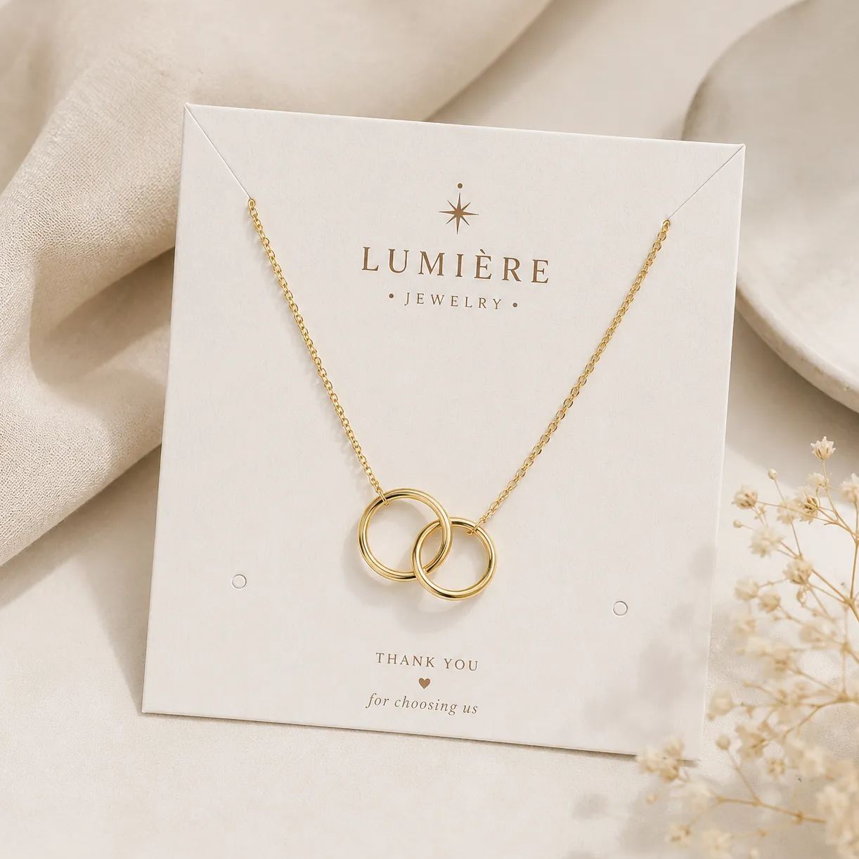 Custom Necklace Display Cards