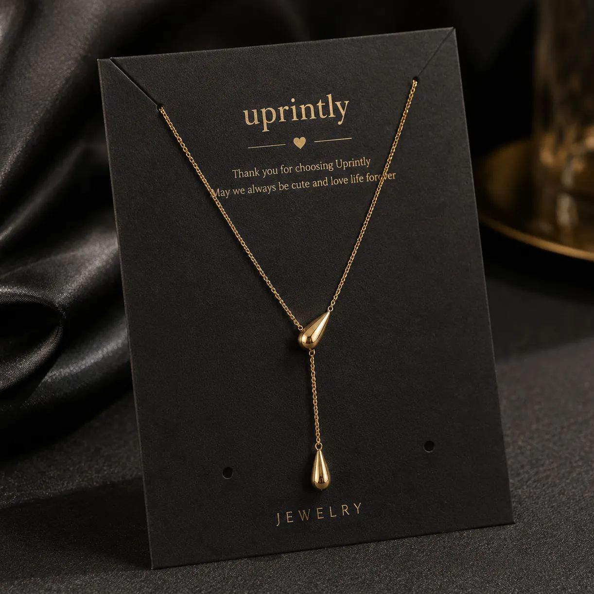 Custom Necklace Display Cards