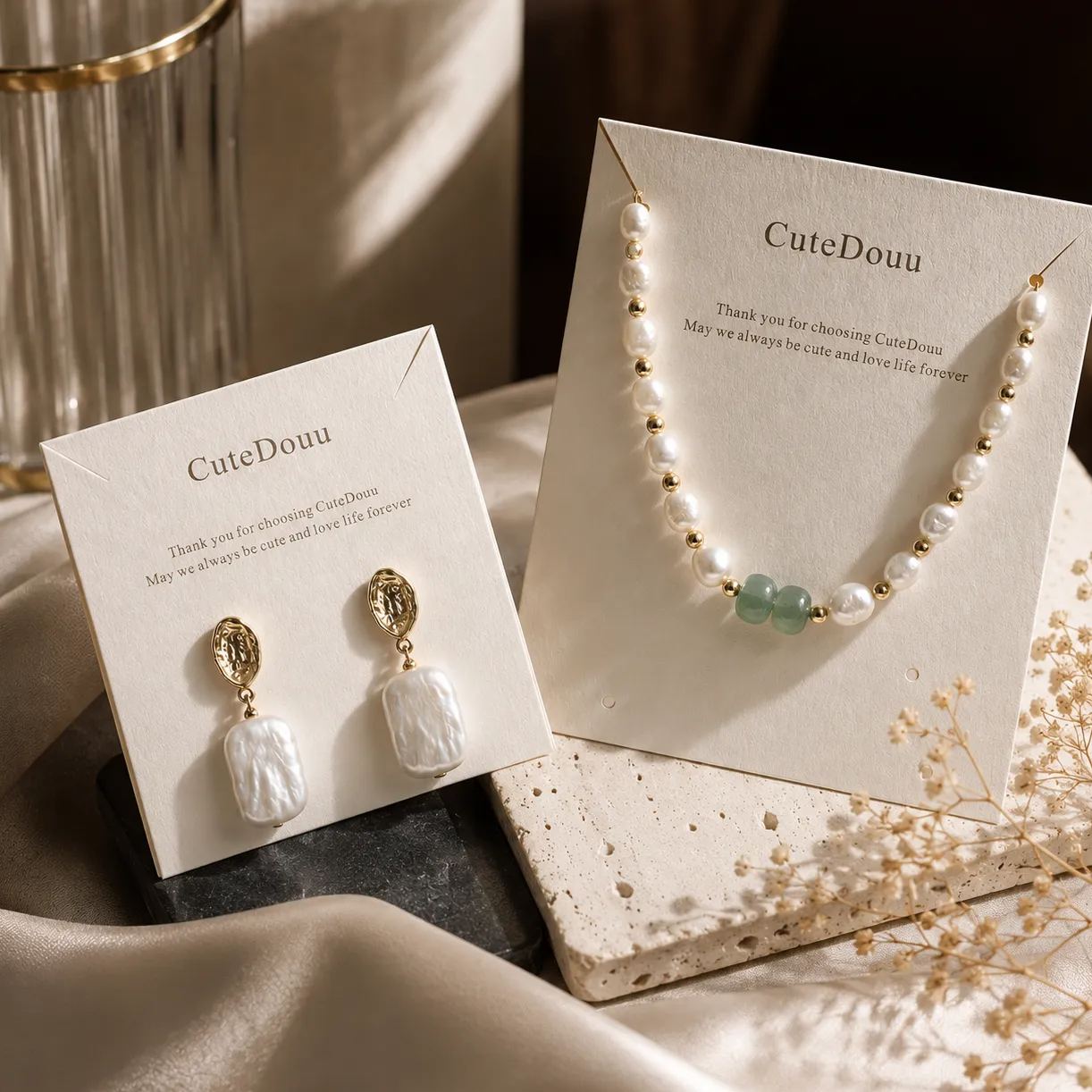 Custom Necklace Display Cards
