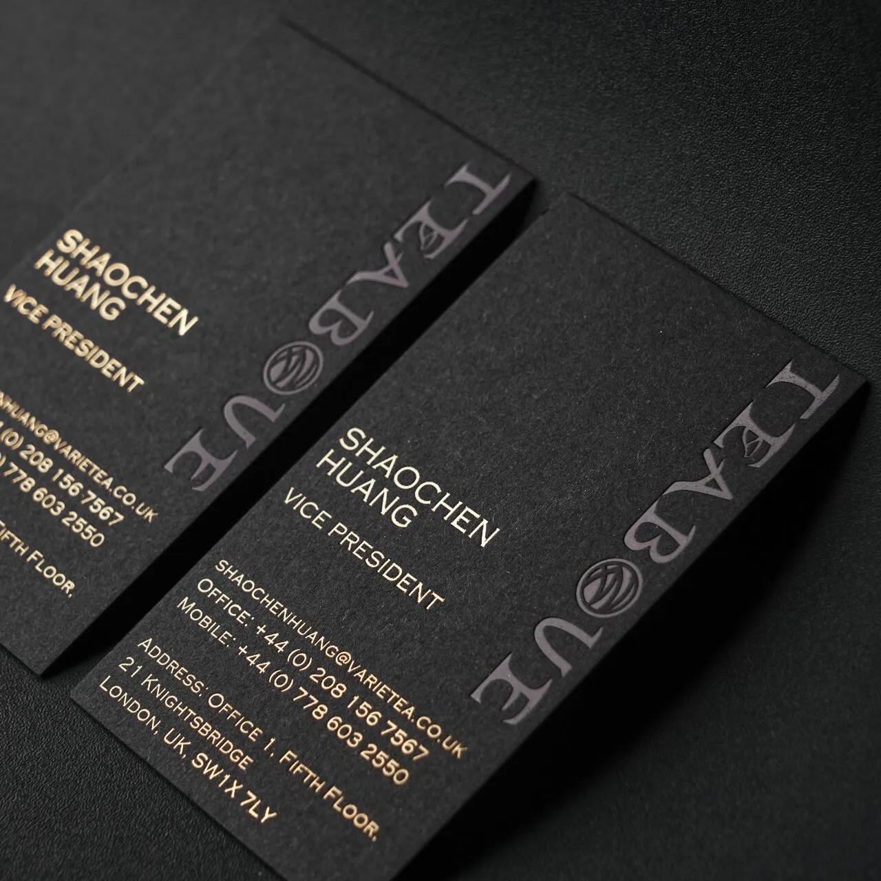 Black Cardstock Postcards