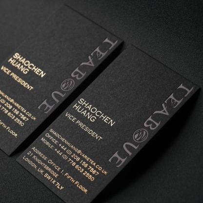 Black Cardstock Postcards