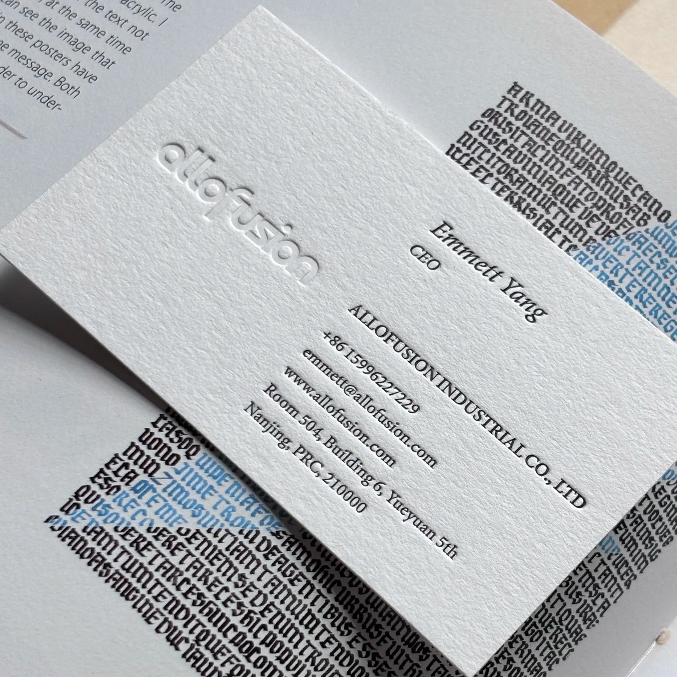 Embossed & Debossed Business Cards