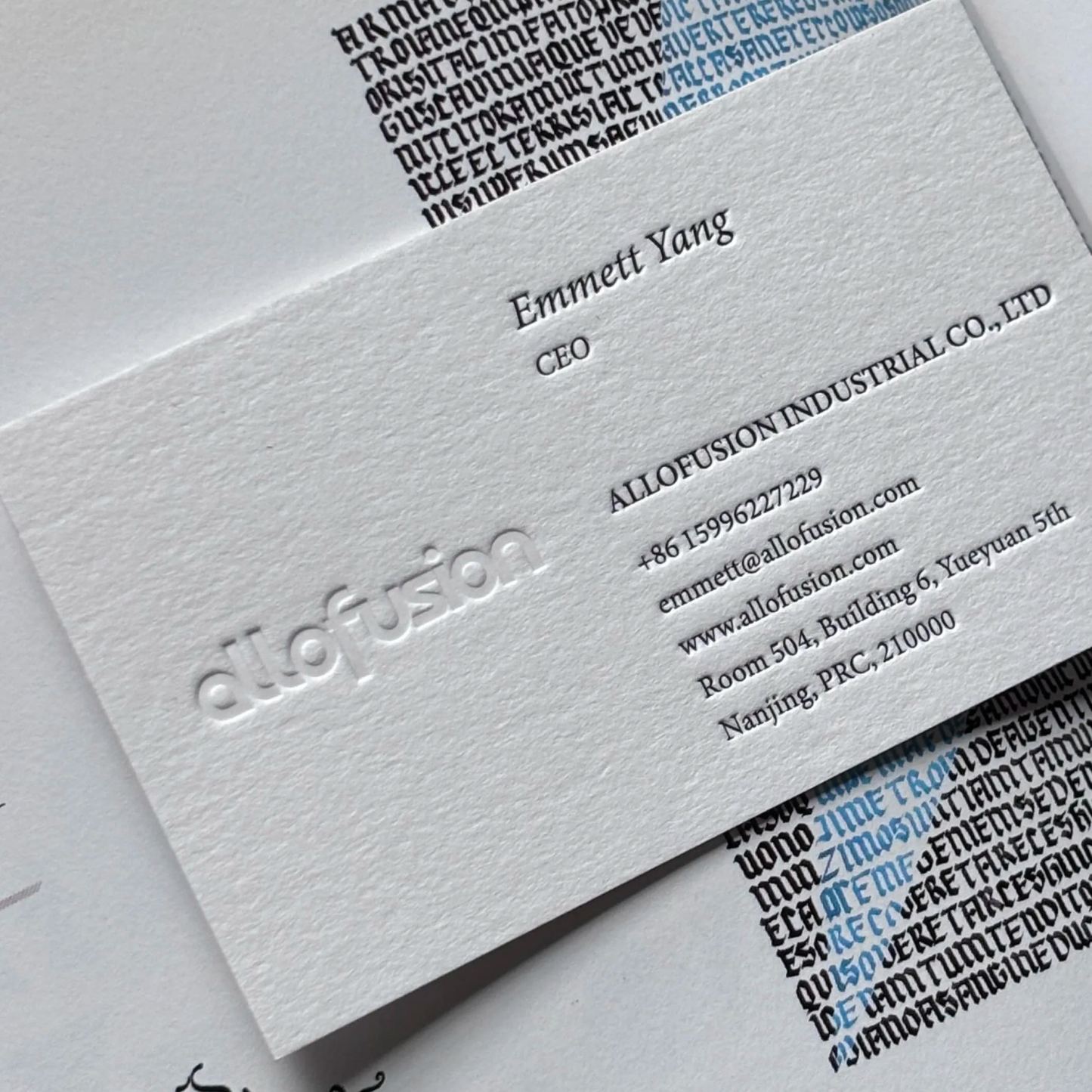 Embossed & Debossed Business Cards