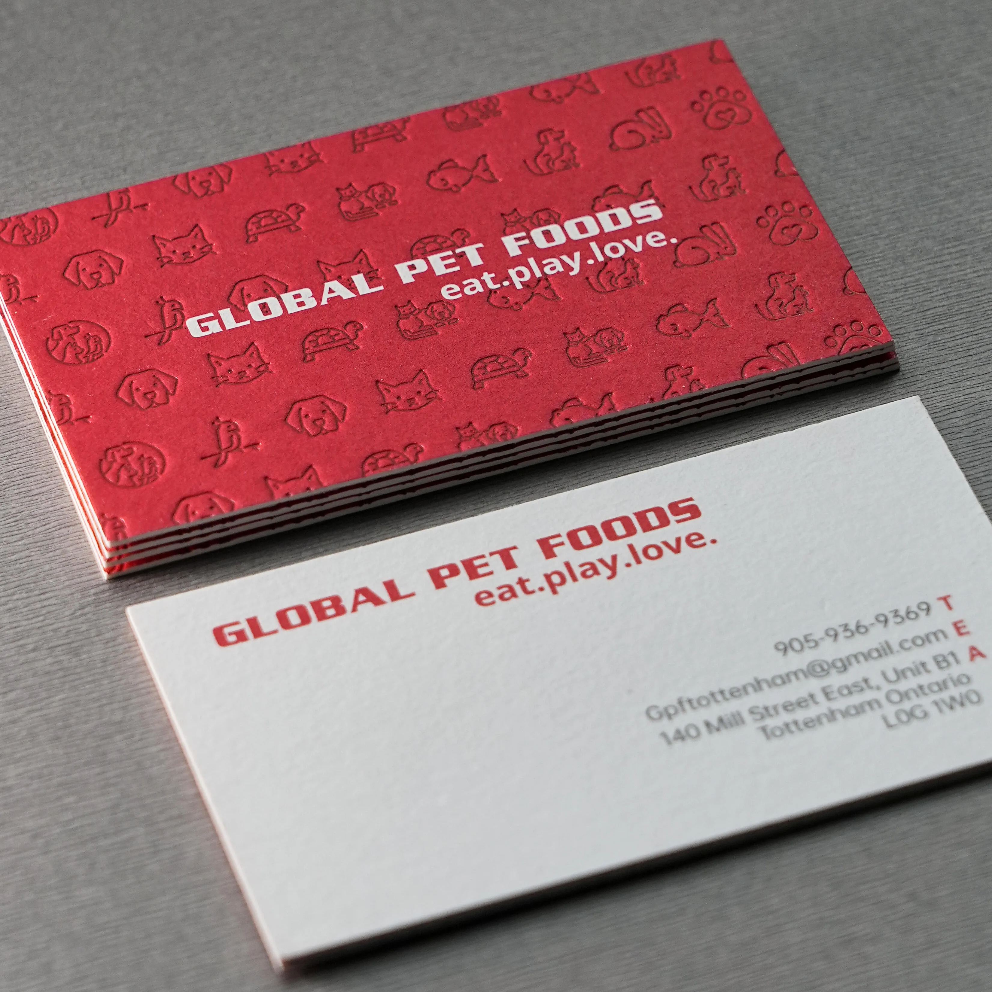 Embossed & Debossed Business Cards