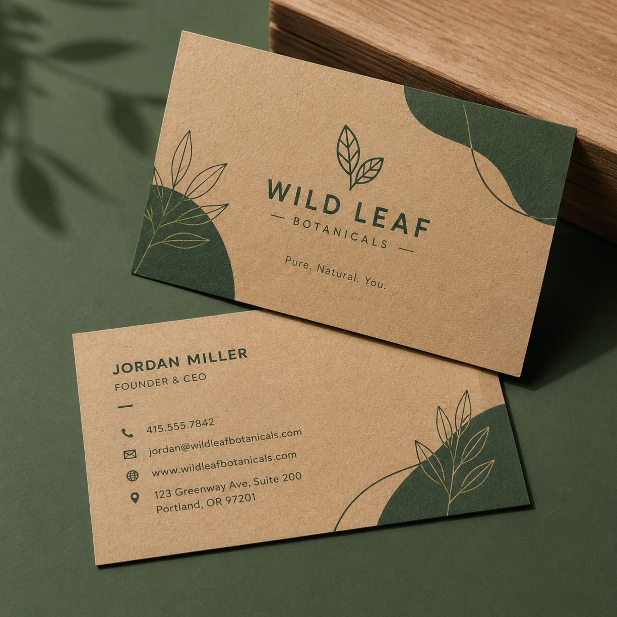 Kraft Paper Business Cards