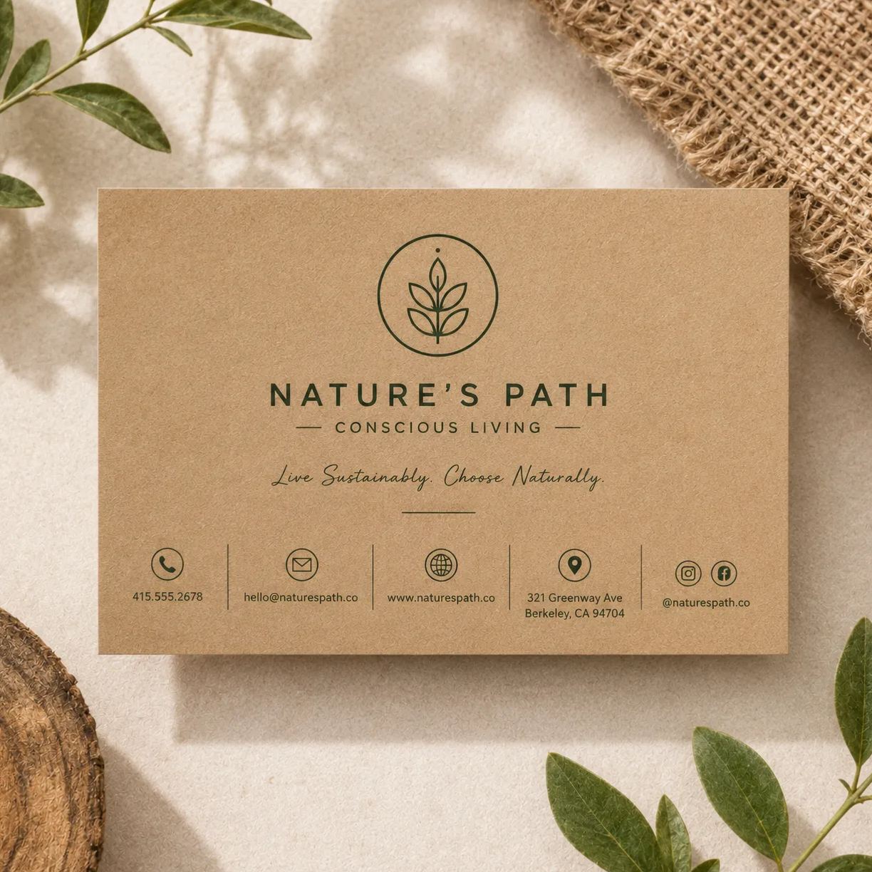 Kraft Paper Business Cards