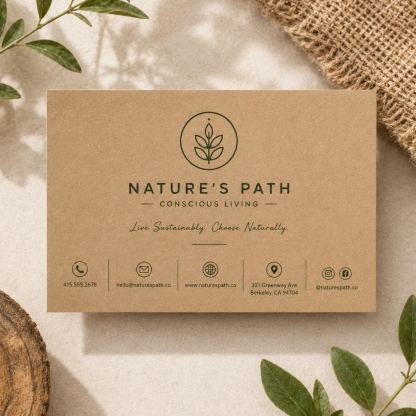 Kraft Paper Business Cards
