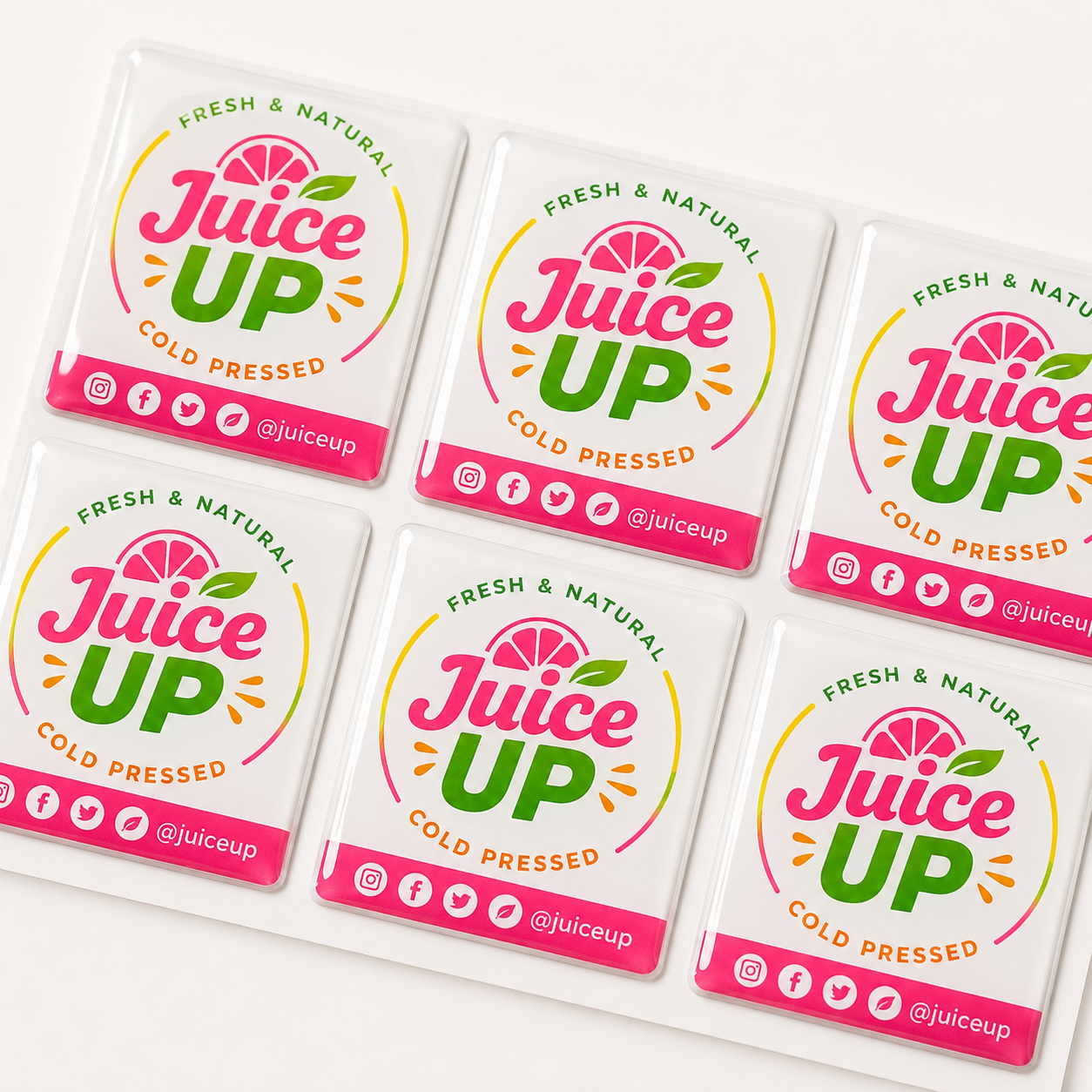 Custom Domed Stickers