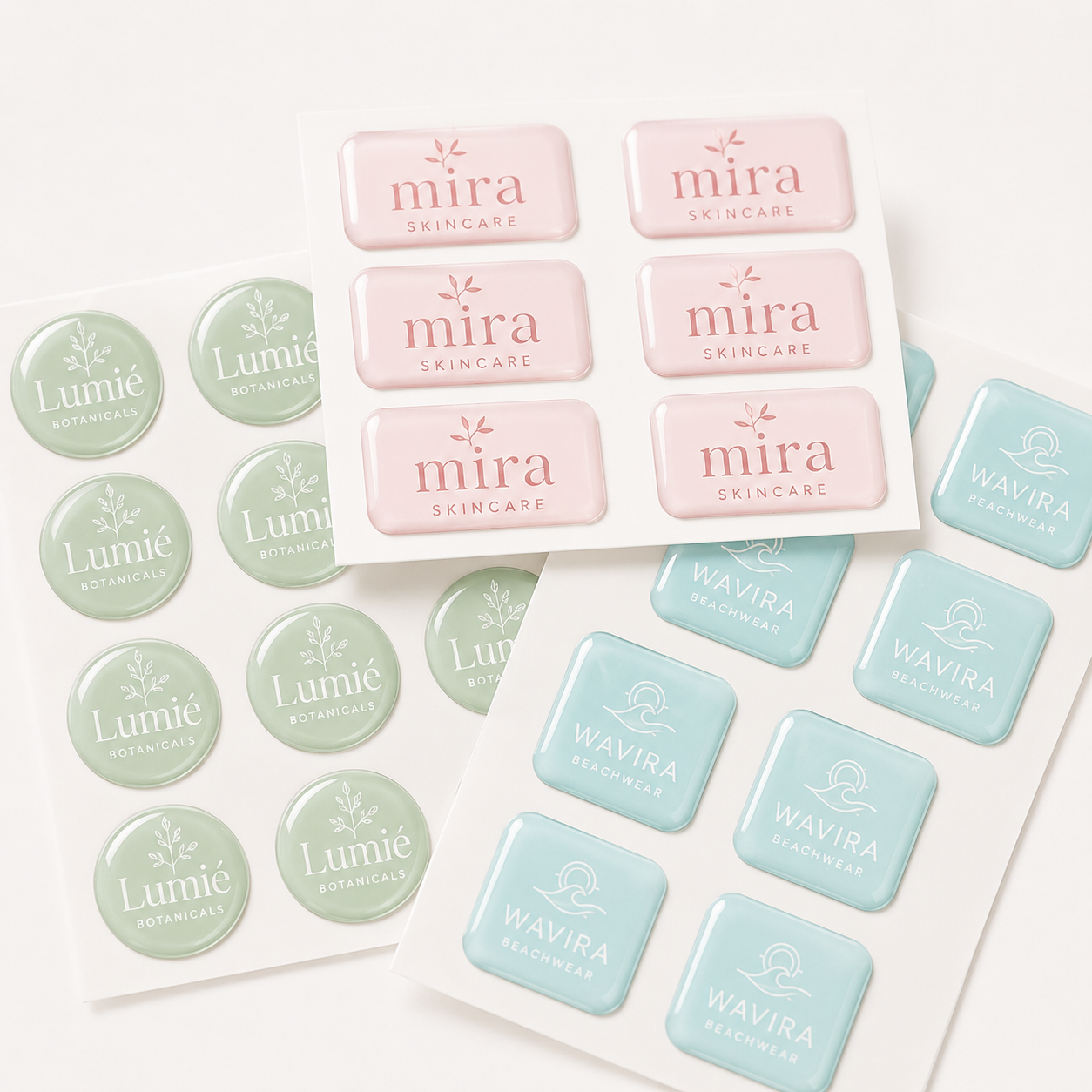 Custom Domed Stickers