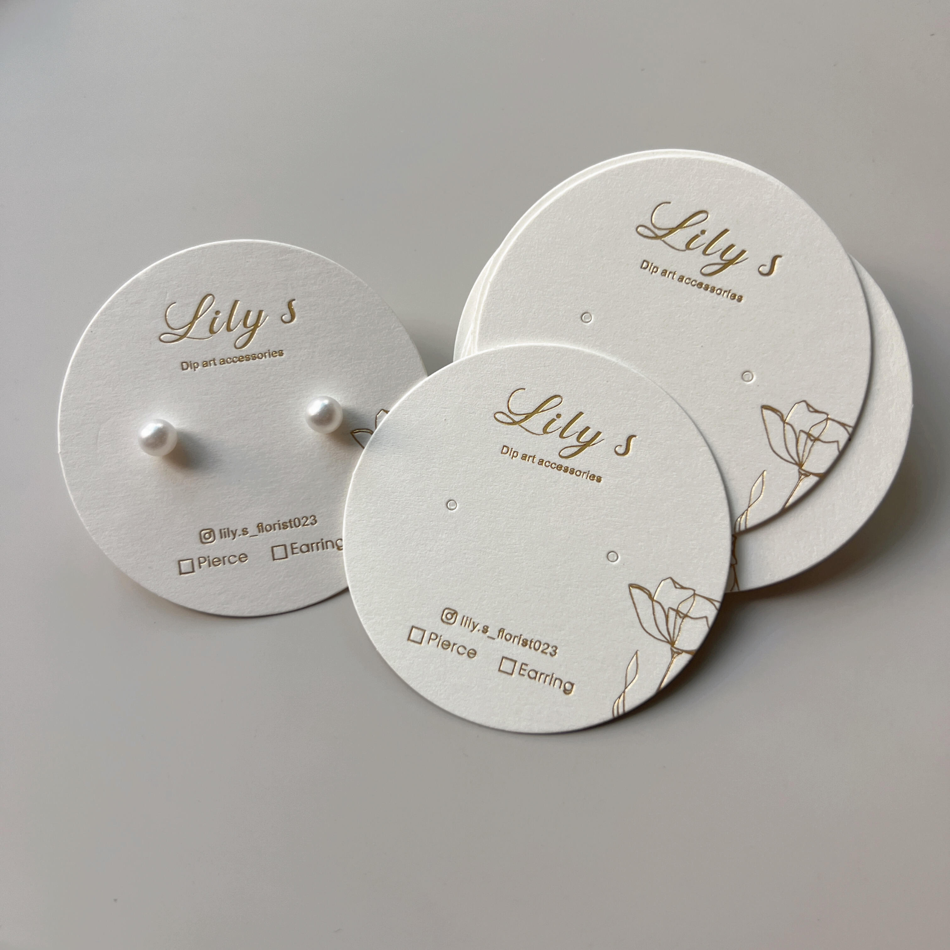 Custom Earring Display Cards