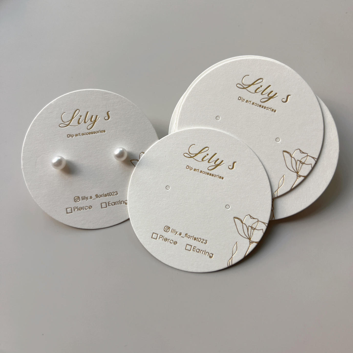 Custom Earring Display Cards