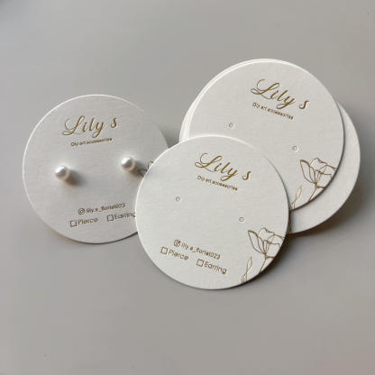 Custom Earring Display Cards