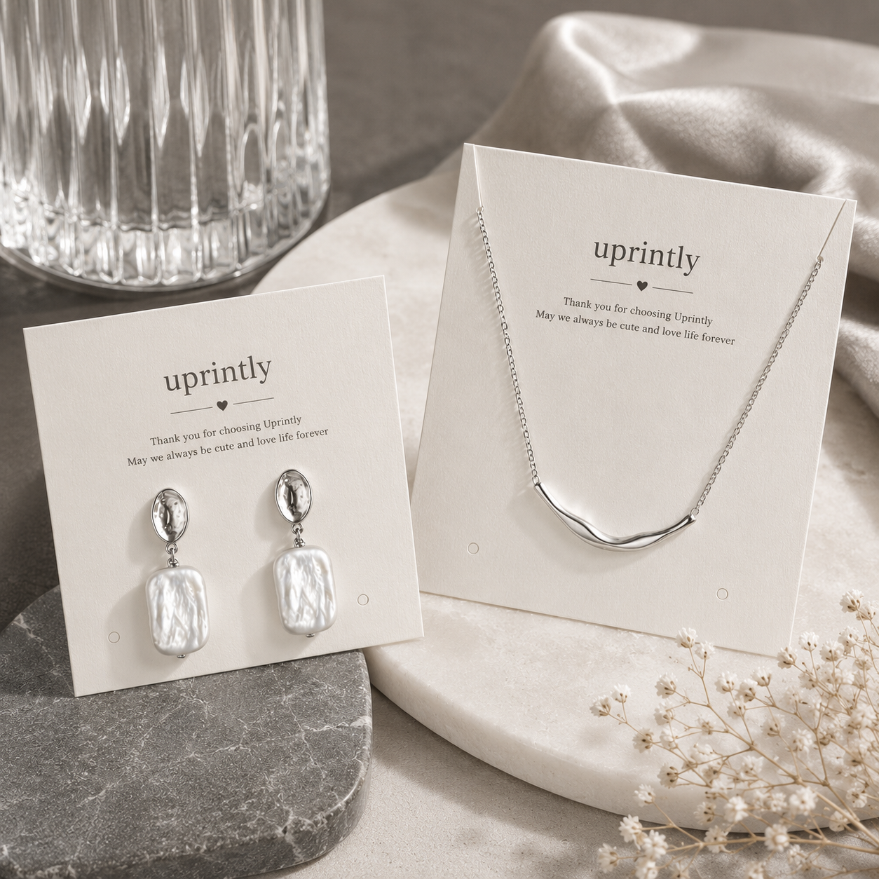 Custom Jewelry Display Cards