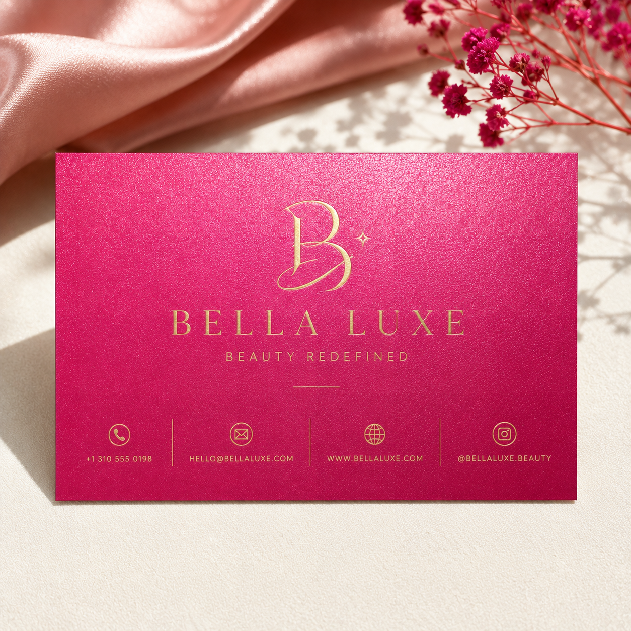 Pearlescent Paper Business Cards