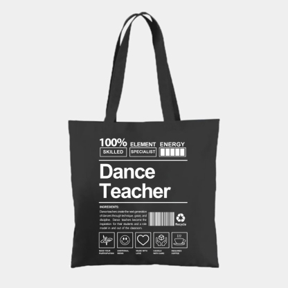 Dance Teacher Tote Bag-moweekender