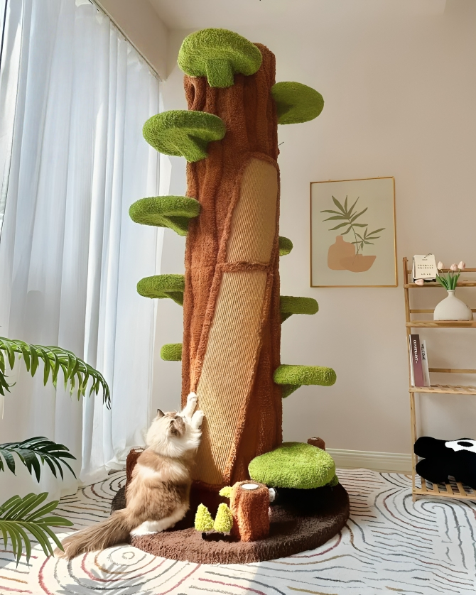 Luxury Cat Tree Looks Like Tree Tall Climbing Frame