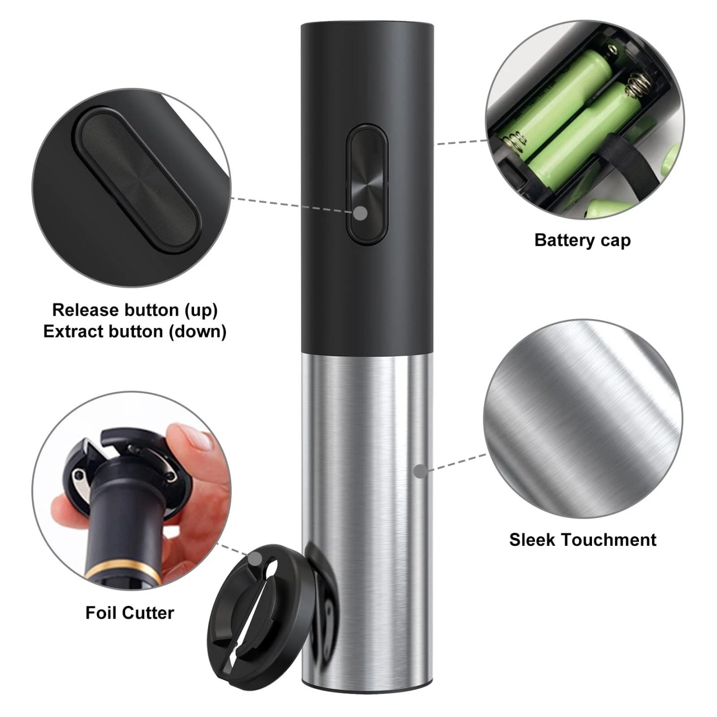 ??2023 Summer Hot Sale- Electric wine bottle opener