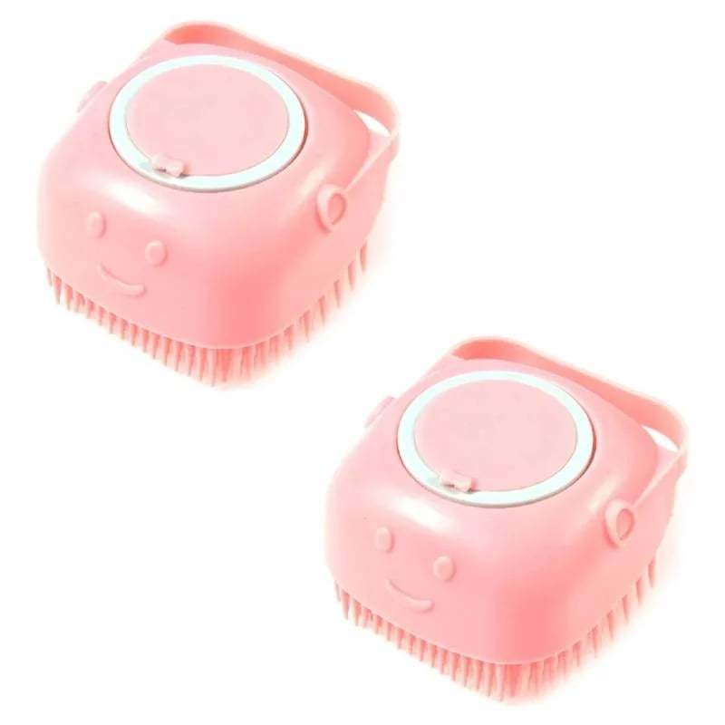 ?? ????Bathroom ??Horse Dog Cat?? Bath Brush Massage Gloves Soft Safety Silicone Comb Pet Accessories??