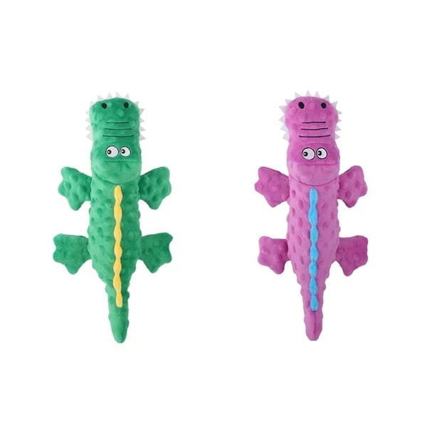 ??Squeaky crocodile plush for aggressive chewers??