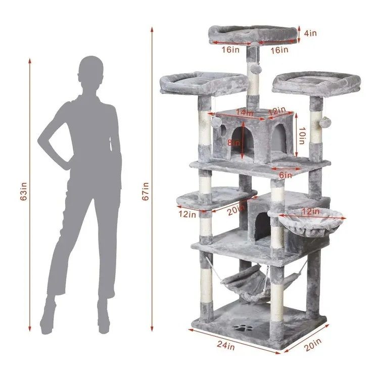 Luxury Multi-Level Cat Tree Tower