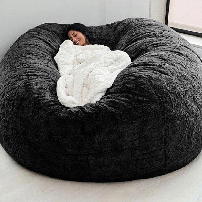 7FT Giant Bean Bag Sofa Cover (No Filling) | Living Room Lounge Chair