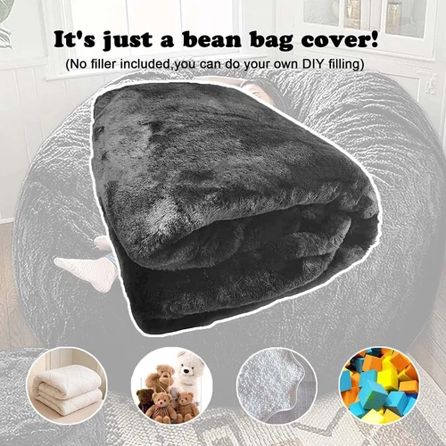 7FT Giant Bean Bag Sofa Cover (No Filling) | Living Room Lounge Chair