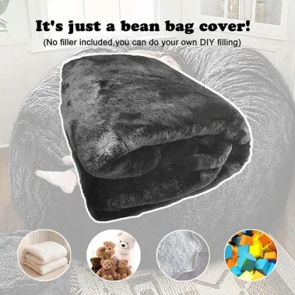 7FT Giant Bean Bag Sofa Cover (No Filling) | Living Room Lounge Chair