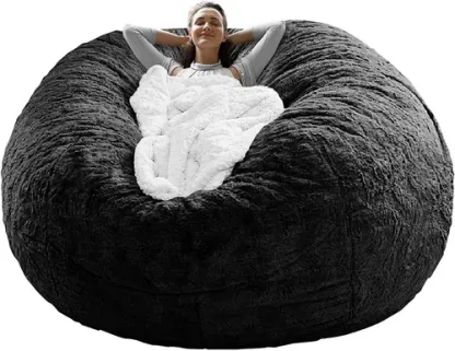 7FT Giant Bean Bag Sofa Cover (No Filling) | Living Room Lounge Chair