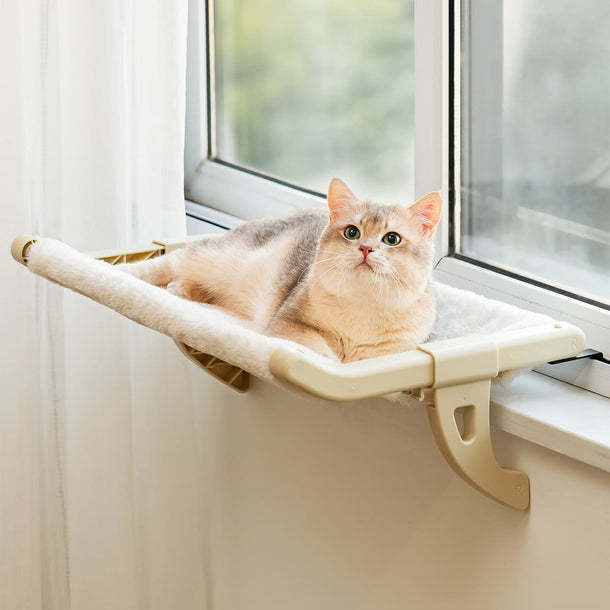 Cat Window/Bedside Hammock | Cozy Space-Saving Cat Lounge
