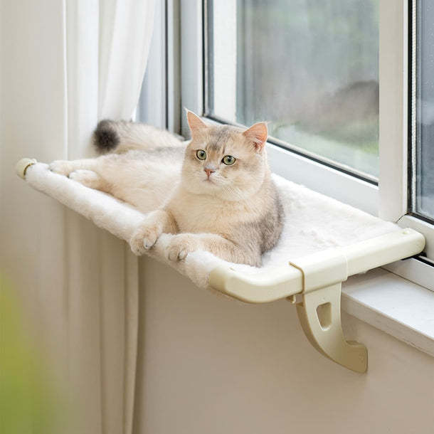 Cat Window/Bedside Hammock | Cozy Space-Saving Cat Lounge