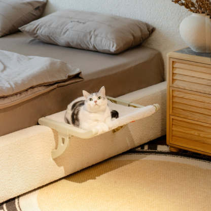 Cat Window/Bedside Hammock | Cozy Space-Saving Cat Lounge