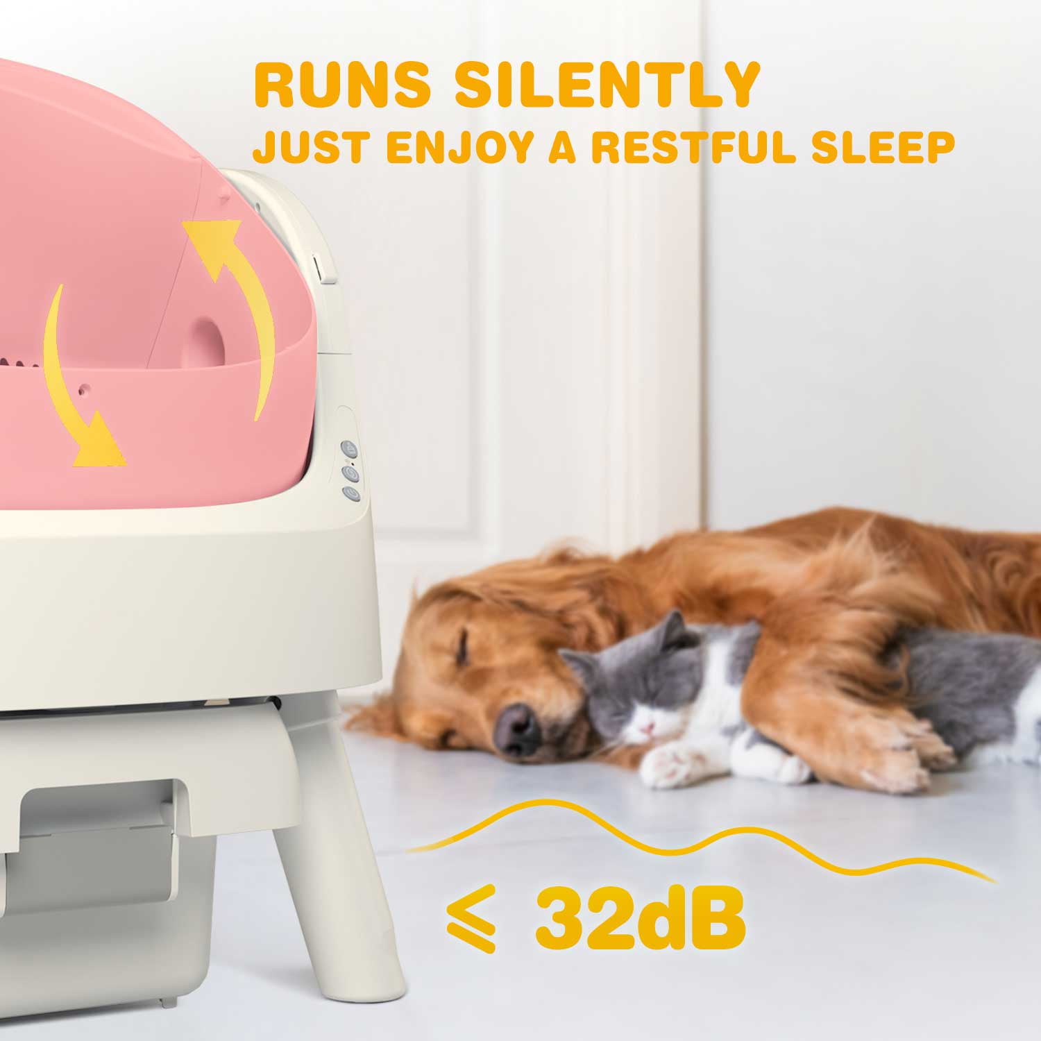 🐾 Smart Self-Cleaning Cat Litter Box