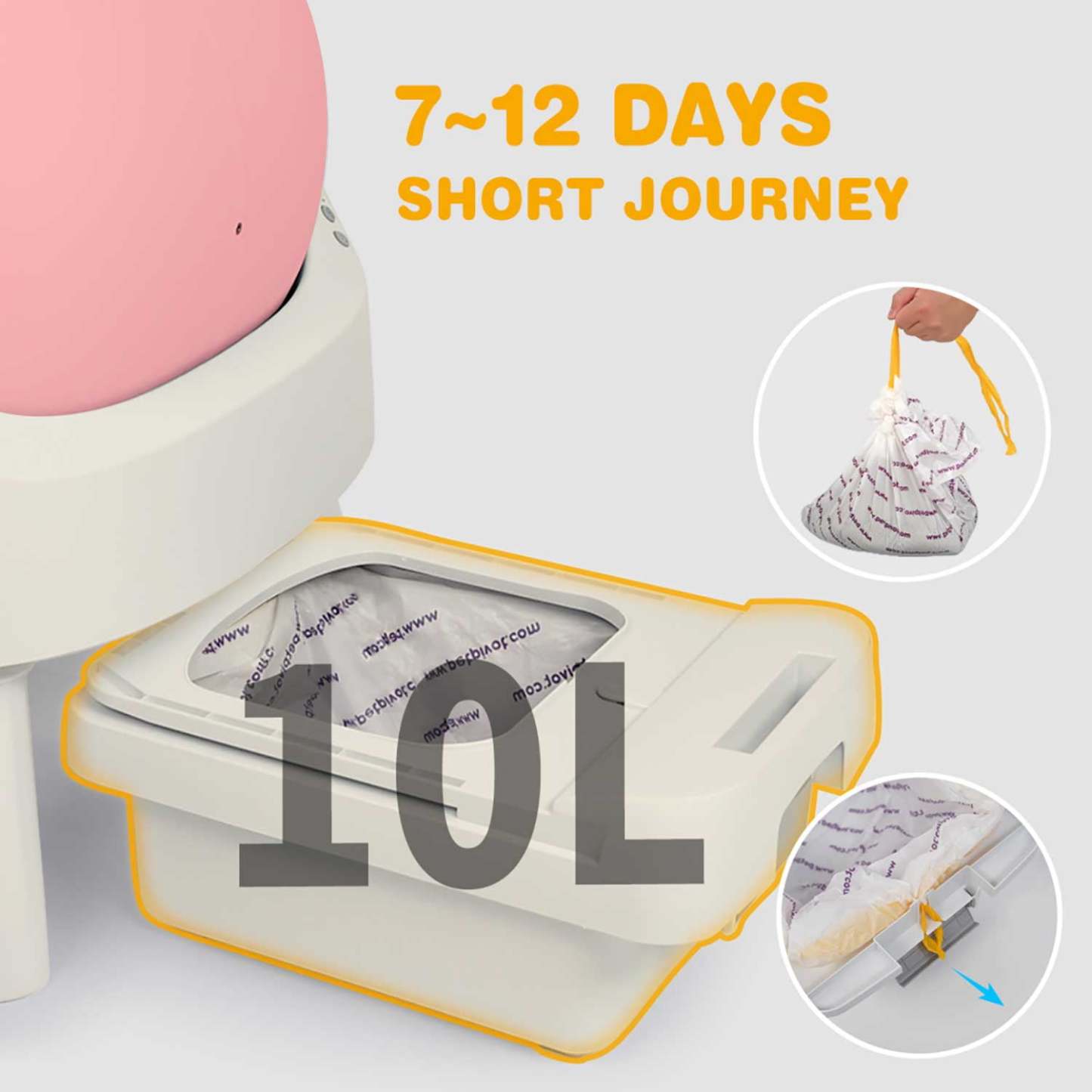 🐾 Smart Self-Cleaning Cat Litter Box