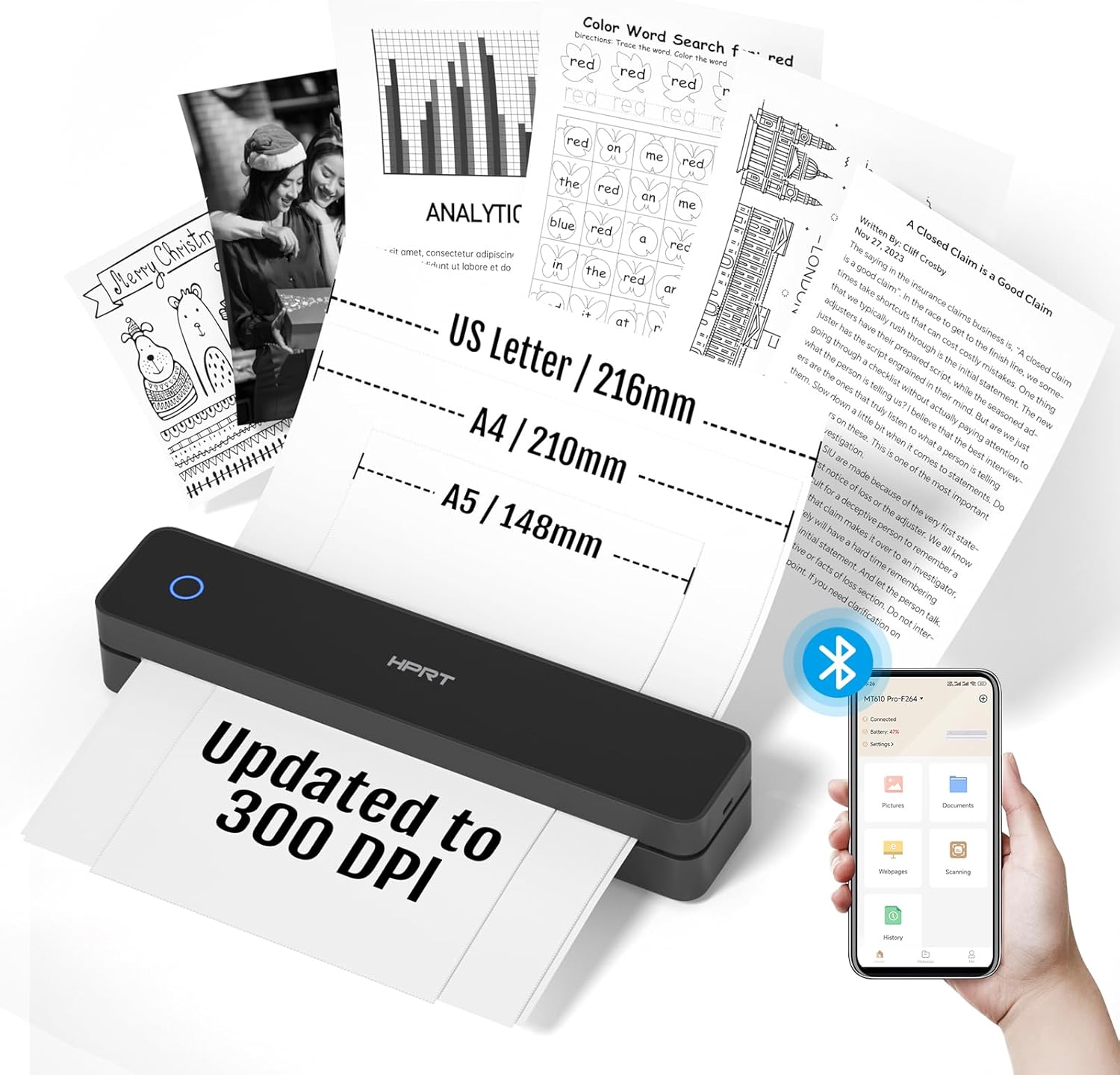  A4 Portable Printer